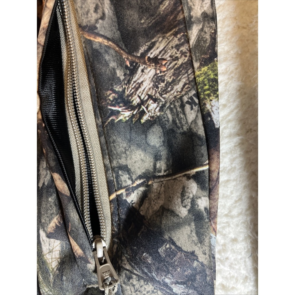 Men's Large 42/44 Mossy Oak Camo Tech Fleece Hoodie w/Face Gaiter NWT - Picture 4 of 16